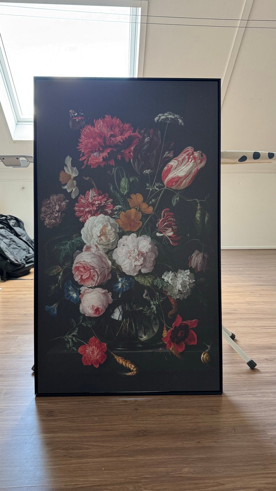 Prachtig bloemstilleven op doek - Klassieke stijl, Antiek en Kunst, Kunst | Schilderijen | Klassiek, Doek, Klassiek, Print, Ingelijst