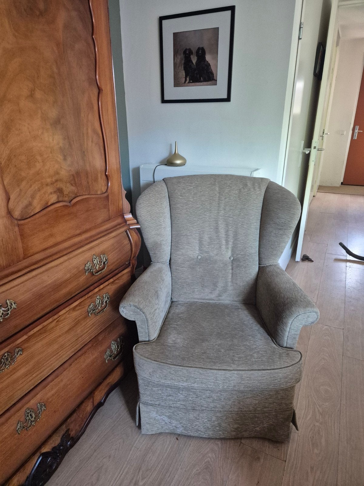Gratis oorfauteuil, Huis en Inrichting, Fauteuils, Ophalen of Verzenden, Gebruikt, 75 tot 100 cm, 50 tot 75 cm