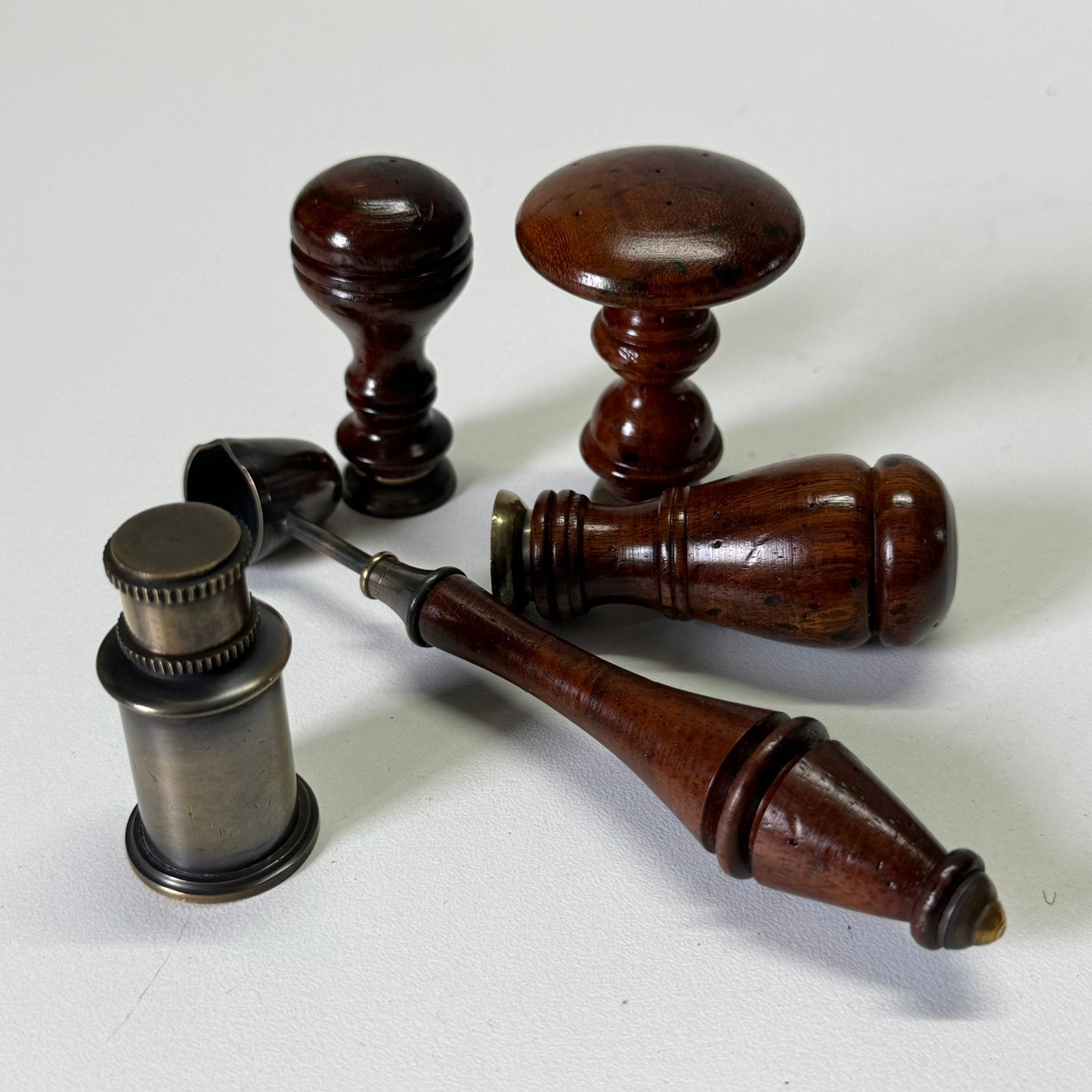 5-delige lakzegel set inclusief brander, Antiek en Kunst, Ophalen of Verzenden
