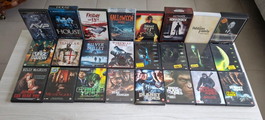 Dvd collectie horror thriller speelfilms boxen in een set, Cd's en Dvd's, Dvd's | Tv en Series, Vanaf 16 jaar, Ophalen of Verzenden