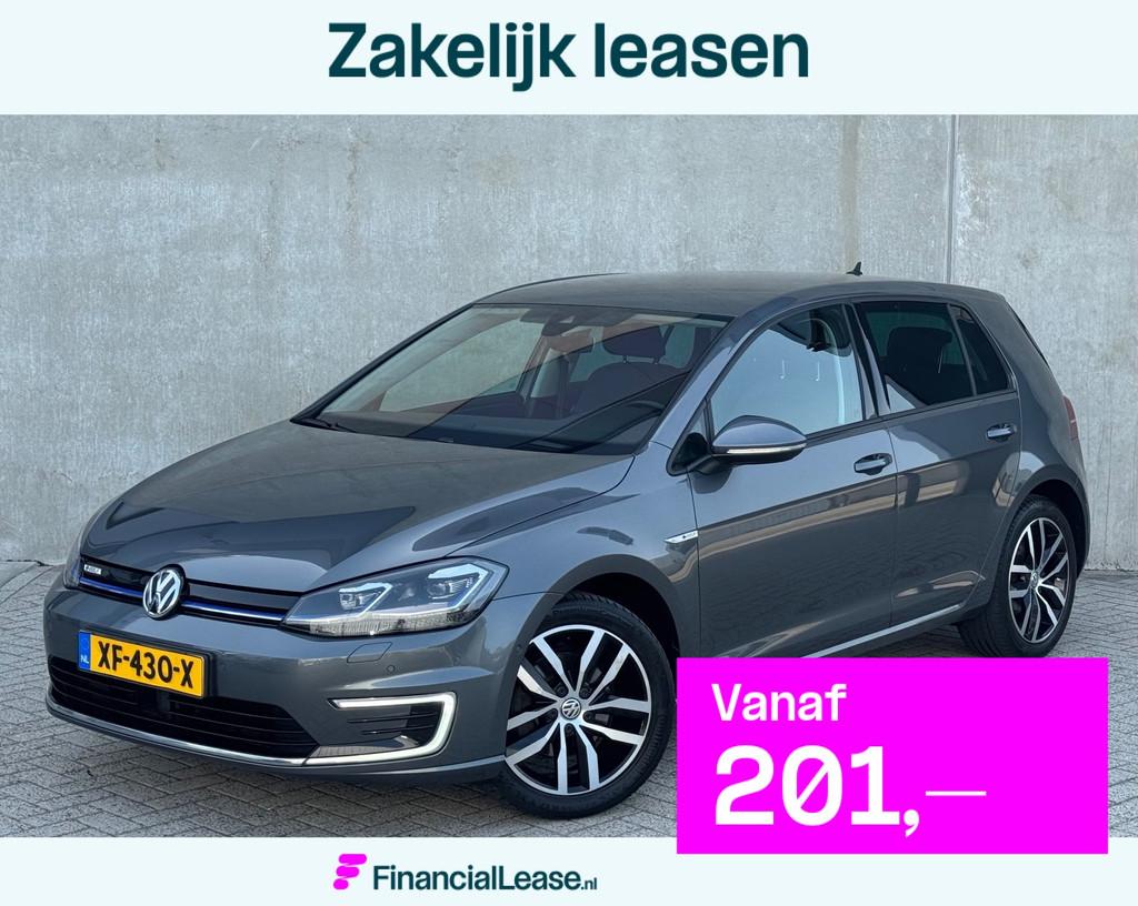 Volkswagen E-Golf Warmtepomp 2019 Grijs CAMERA|NAP|SOH 90%, 596 min, 136 pk, Gebruikt, 35 kWh