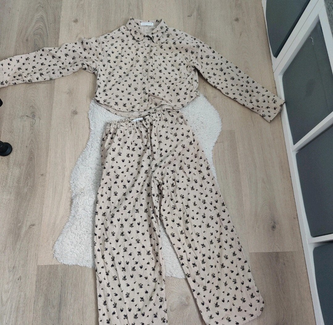 Zara bloemenprint set - top en broek maat 13-14 jaar, Ophalen of Verzenden, Zo goed als nieuw