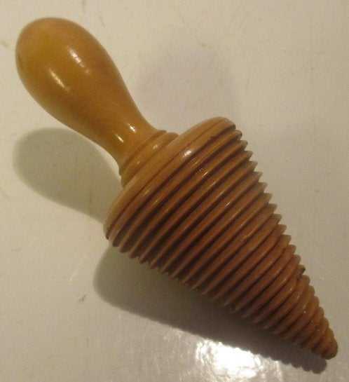 antiek houten mondspiraal instrument van tandarts, Verzenden