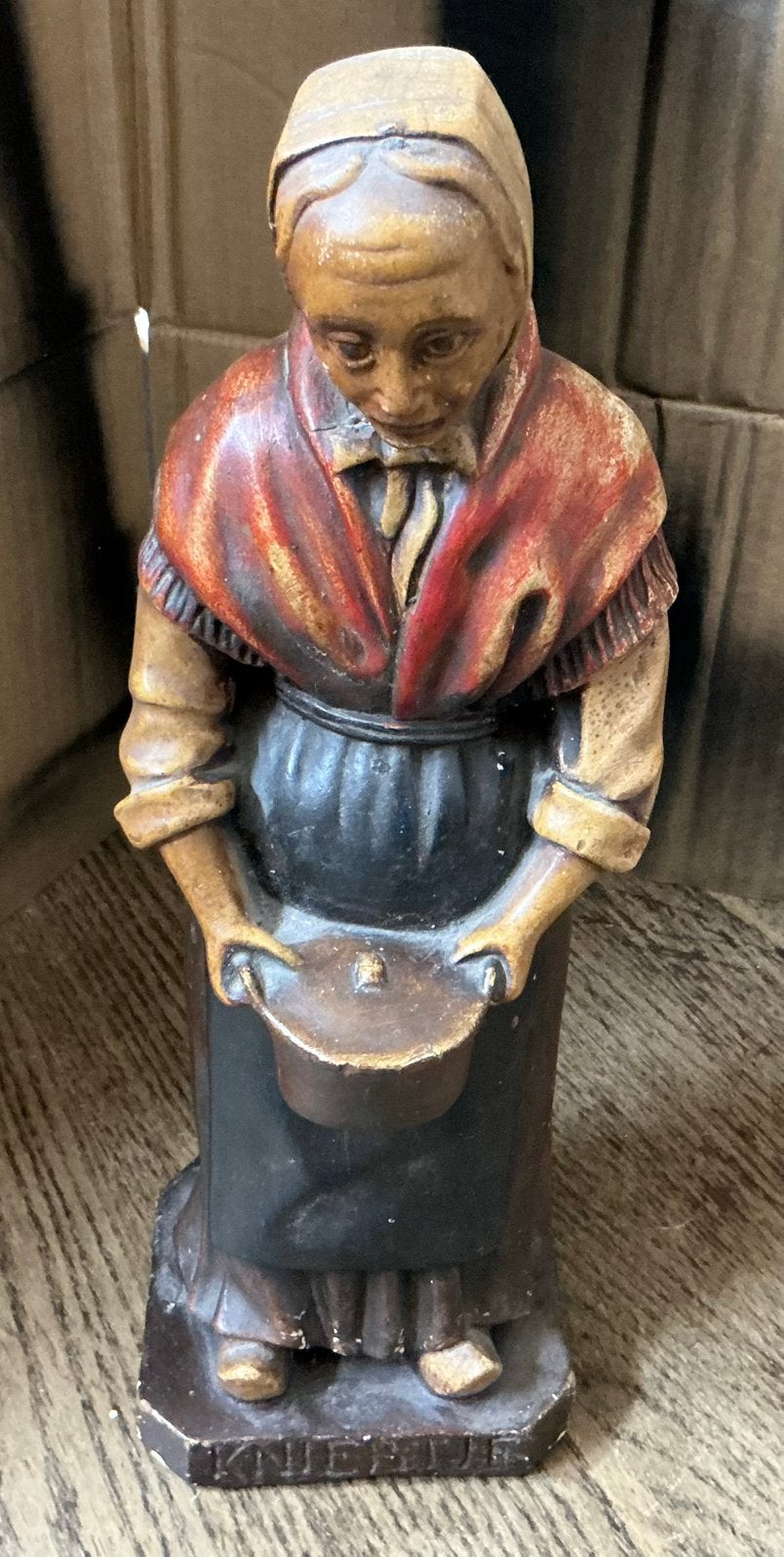Oud beeld KNIERTJE, Ophalen of Verzenden, Gebruikt, Mens