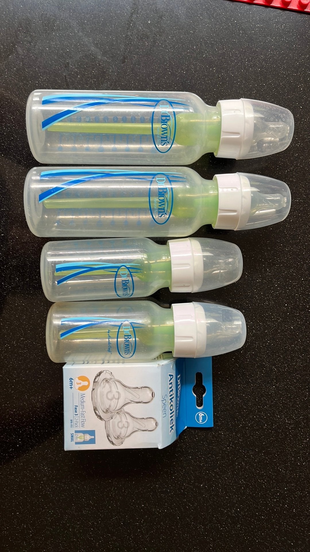 GRATIS dr Brown babyflessen 4 stuks, Ophalen, Gebruikt, Babyfles, Dr. Brown's