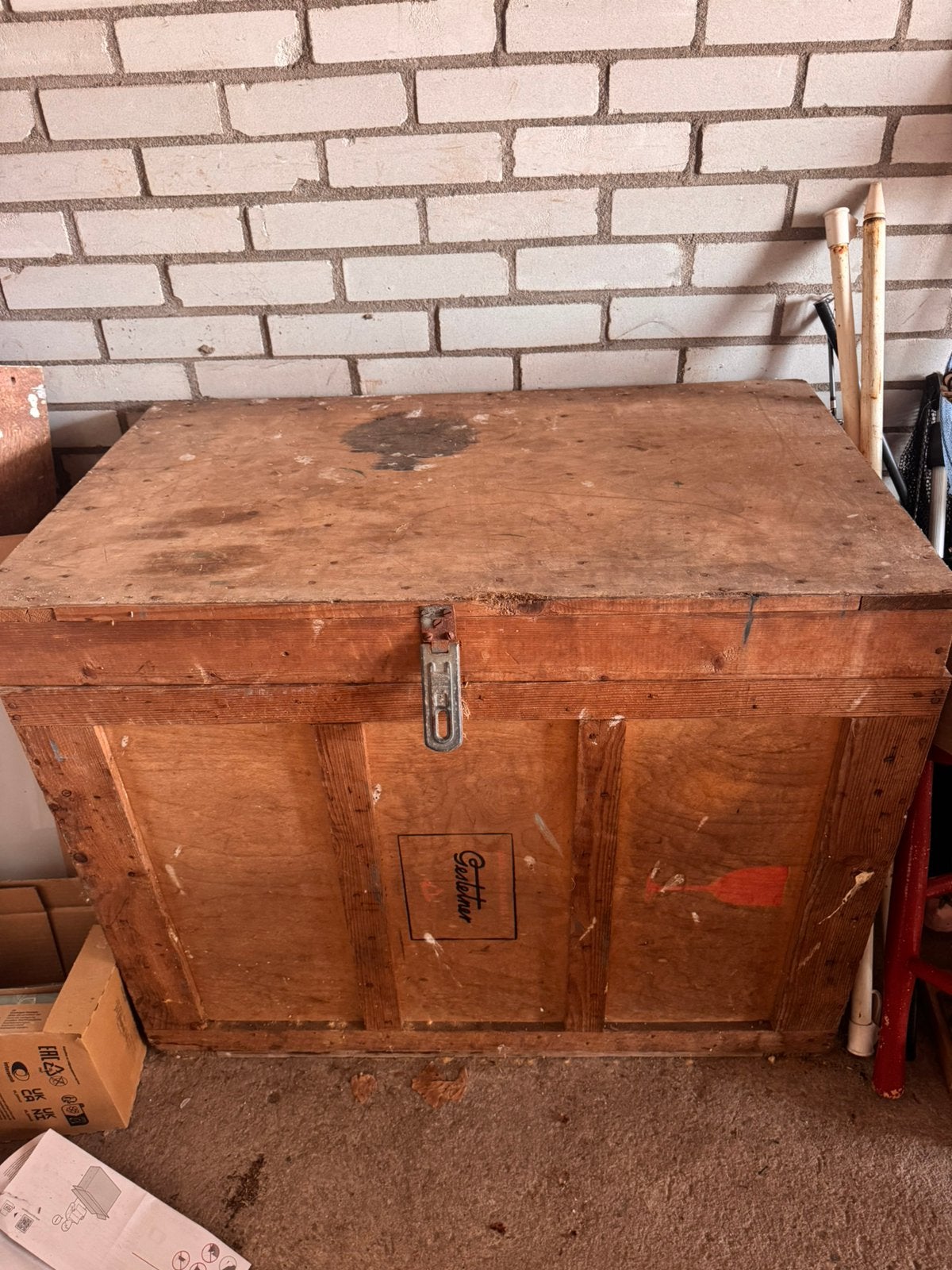 Grote oude  kist, Ophalen, Gebruikt, 50 tot 100 cm