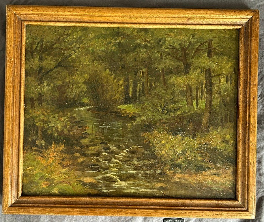 Bosgezicht Charles Lebon (1906-1957), Antiek en Kunst, Kunst | Schilderijen | Klassiek, Ophalen of Verzenden