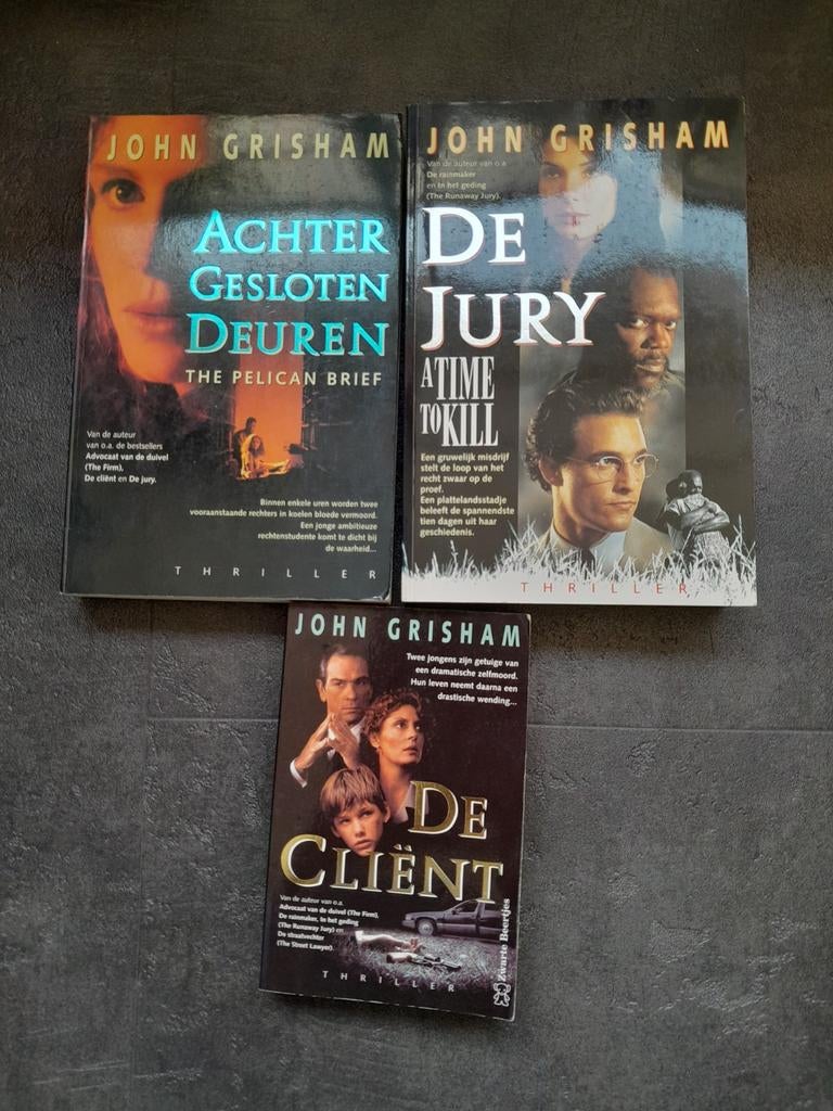 3 John Grisham boeken, Ophalen of Verzenden, Zo goed als nieuw, John Grisham, Tv-serie