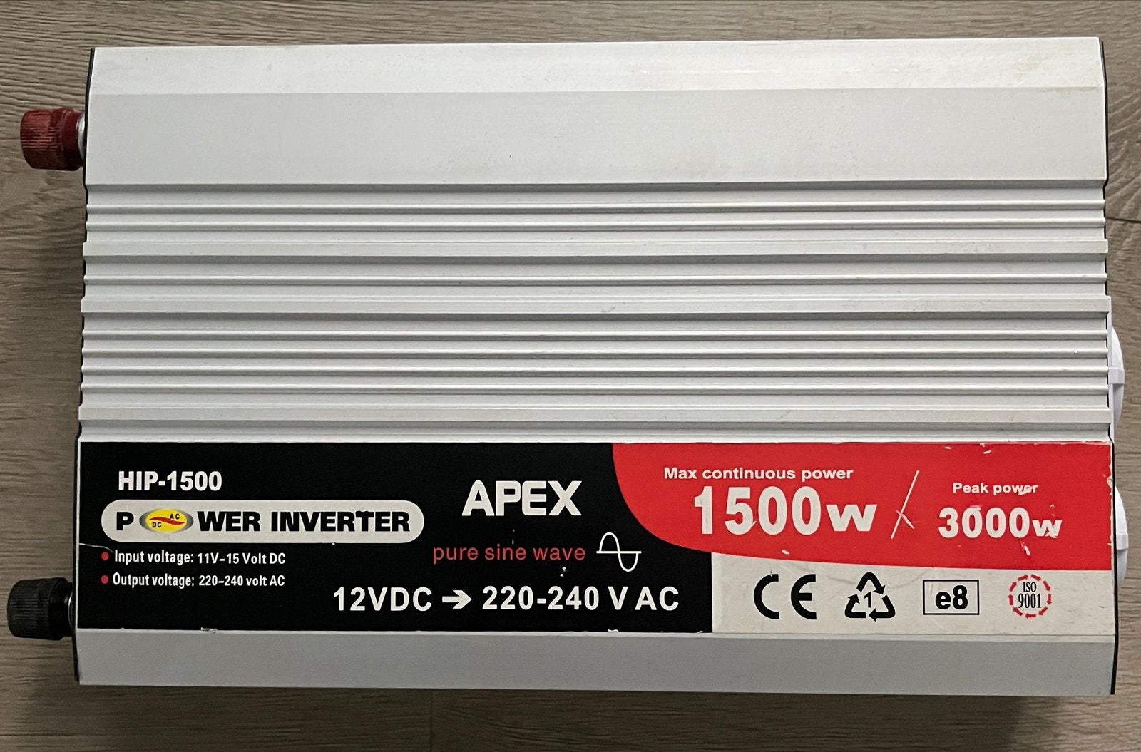 APEX HIP-1500 Pure Sinus Omvormer 1500W/3000W, Caravans en Kamperen, Ophalen, Gebruikt