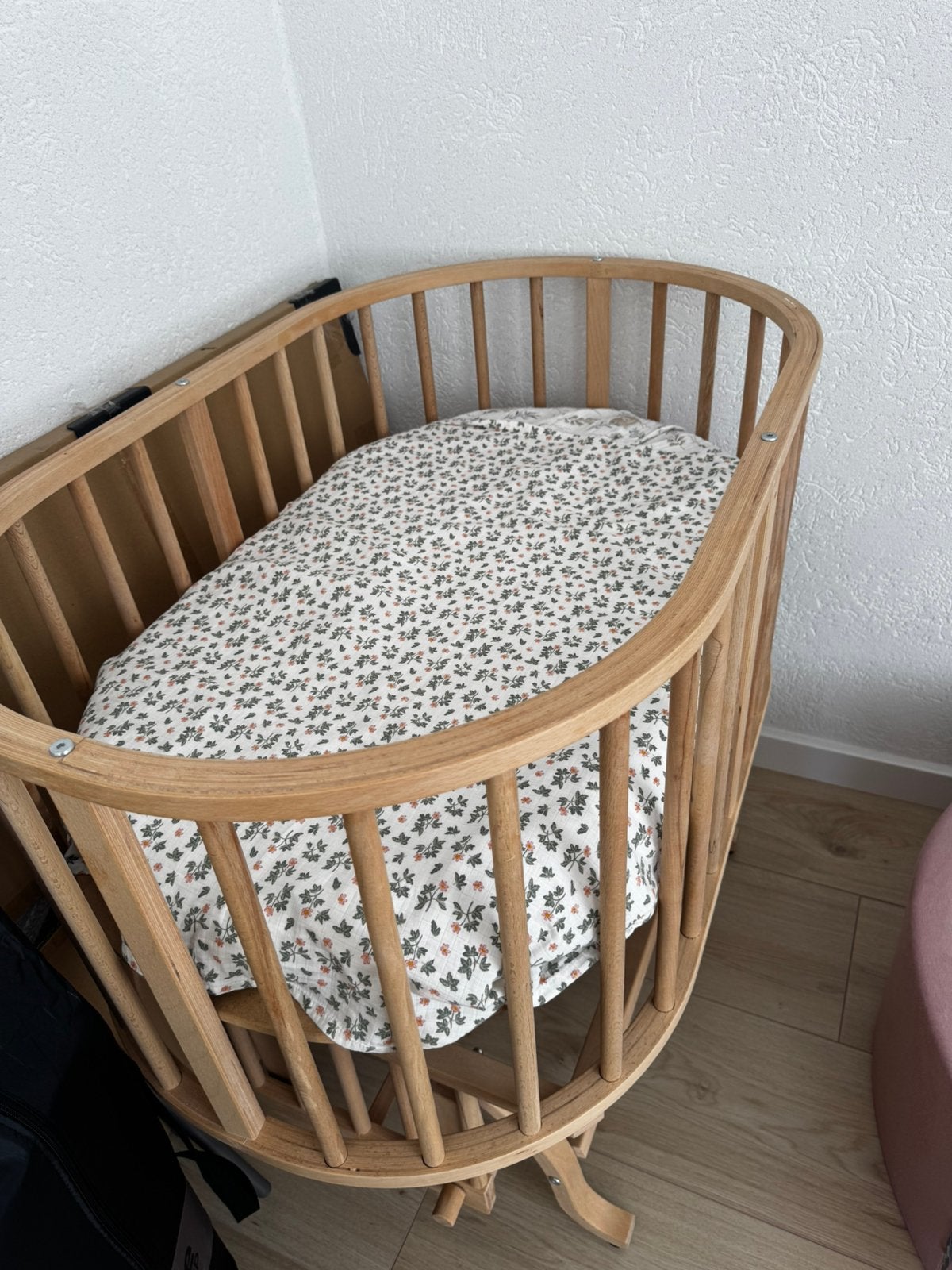 Wieg ovaal, Kinderen en Baby's, Babywiegjes en Ledikanten, Ophalen, Zo goed als nieuw, Wieg