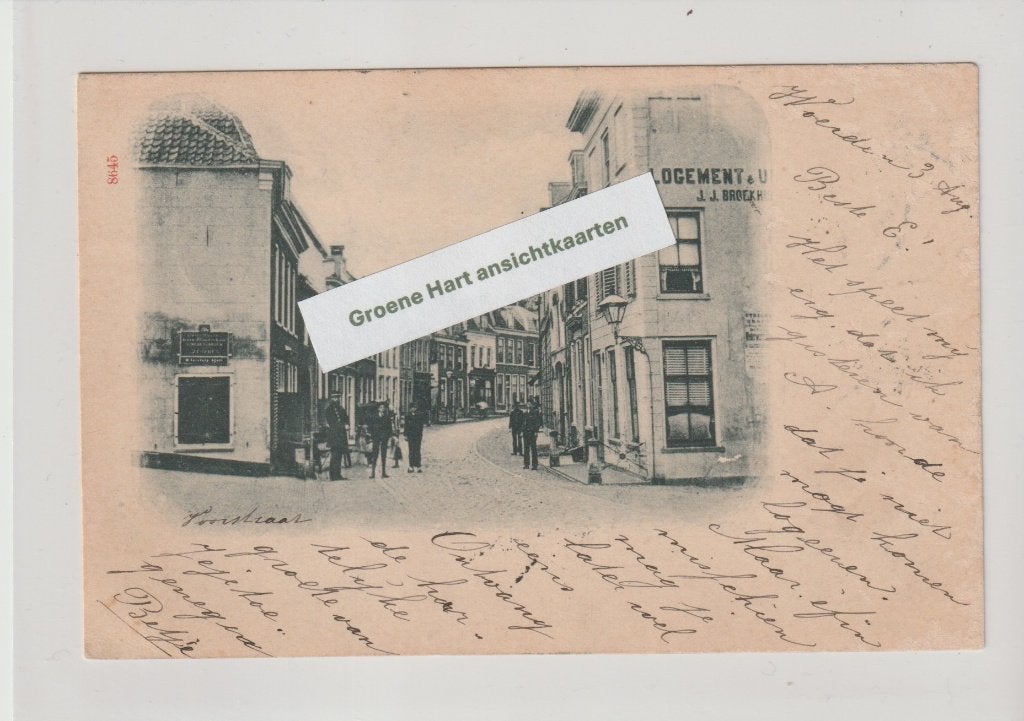 Woerden - Voorstraat 1900 * 260605-15, Ophalen of Verzenden, Voor 1920, Gelopen, Utrecht