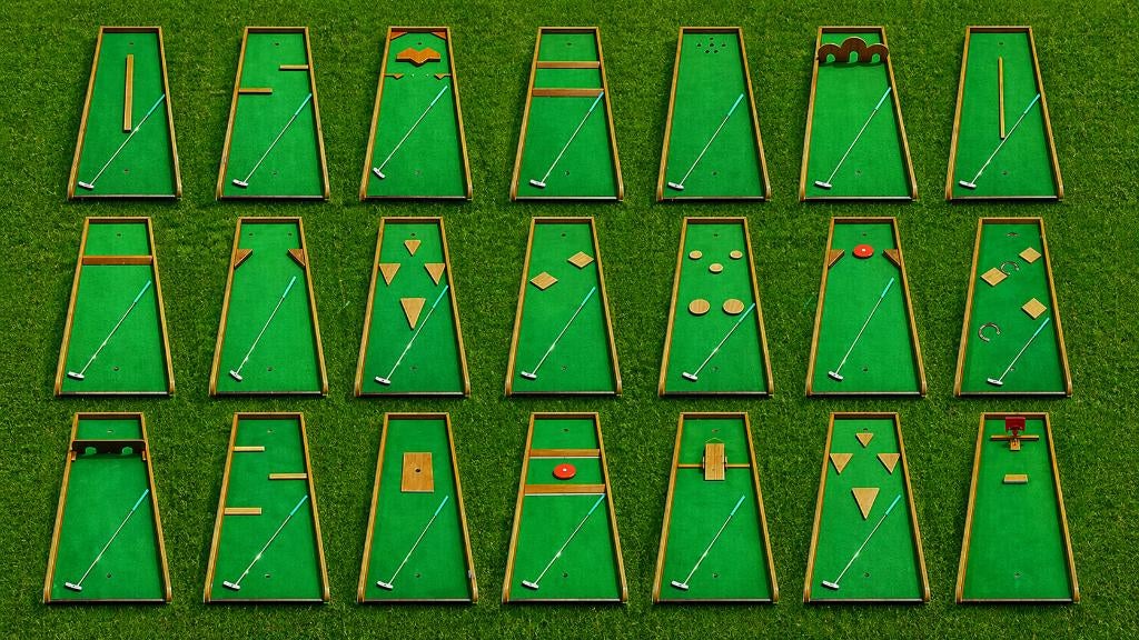 midgetgolf pakket te huur, Ophalen, Zo goed als nieuw, Overige