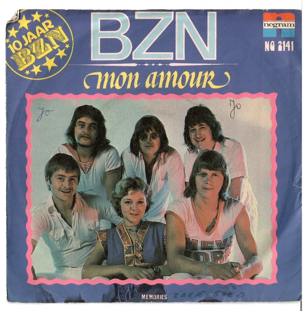 BZN - Mon amour / Memories, Cd's en Dvd's, Gebruikt, Originele persing, 7 inch, Ophalen of Verzenden