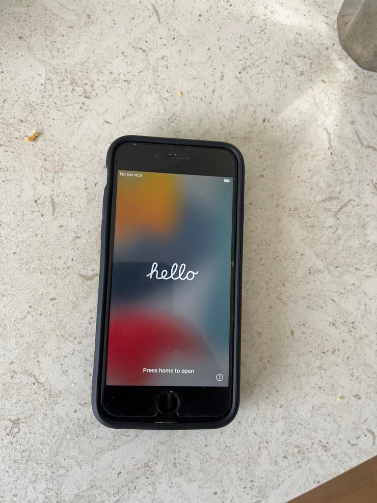 iPhone 7 Zwart 128GB met batterijhoesje, Telecommunicatie, Mobiele telefoons | Apple iPhone, Zwart, Ophalen of Verzenden, Zonder simlock
