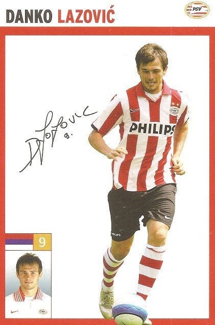 PSV spelerskaart 2008/2009 Danko Lazović, Sport en Fitness, Voetbal, Maat XS of kleiner, Ophalen of Verzenden, Nieuw, Clubaccessoires