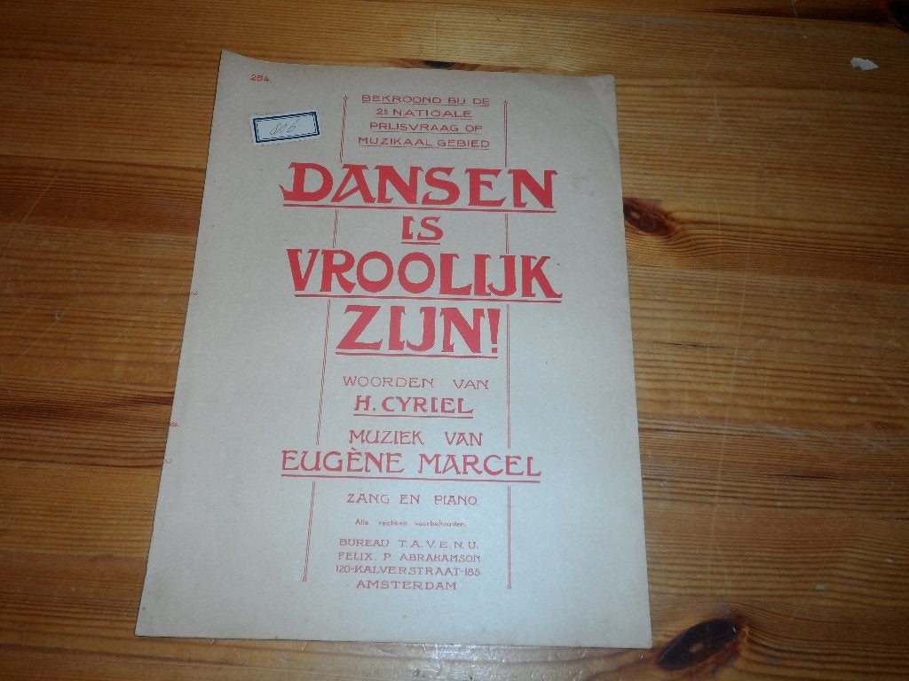 Dansen is vroolijk zijn - eugene marcel, Zang, Gebruikt, Ophalen of Verzenden, Artiest of Componist