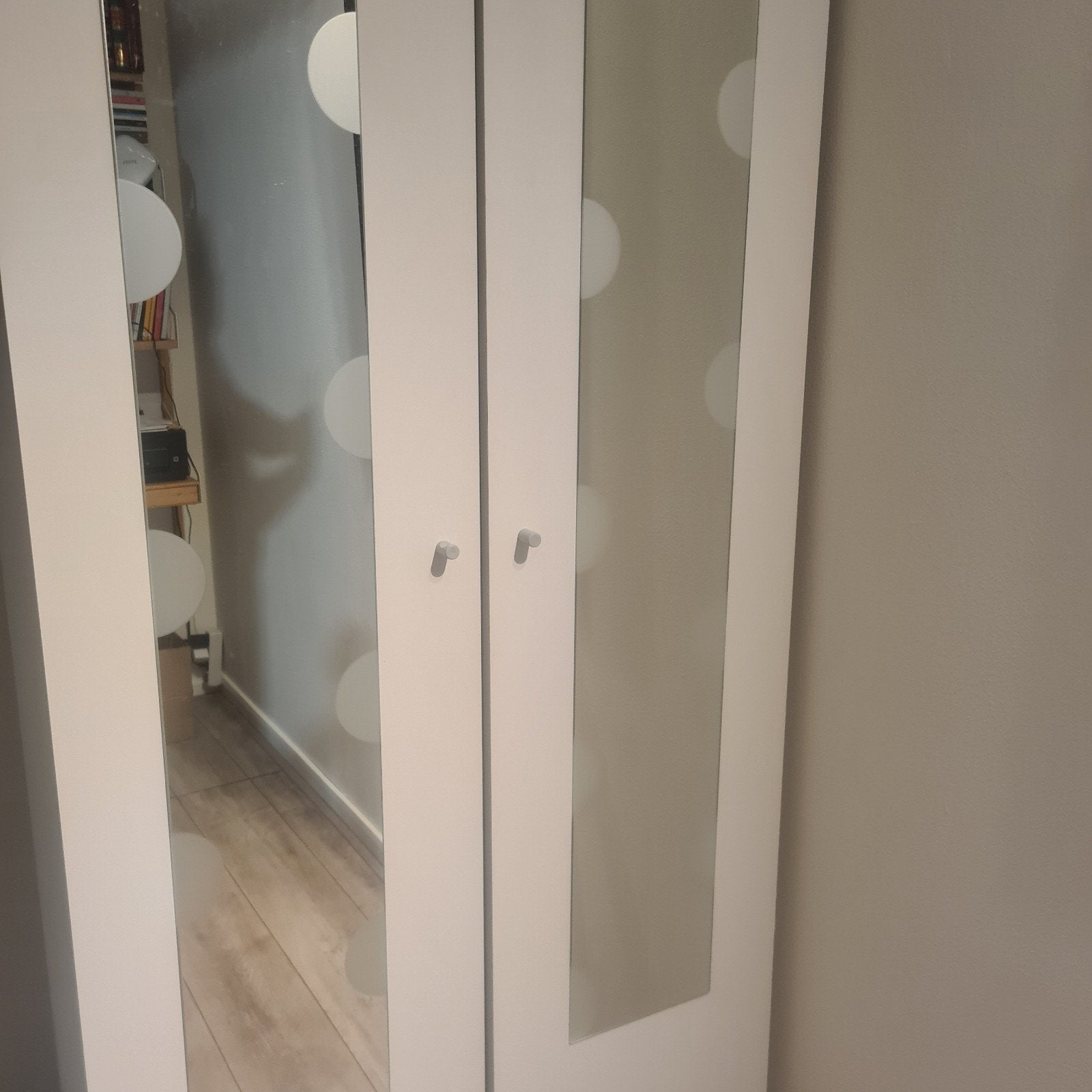 IKEA kledingkast met spiegeldeuren, Met deur(en), Gebruikt, Overige materialen, 150 tot 200 cm