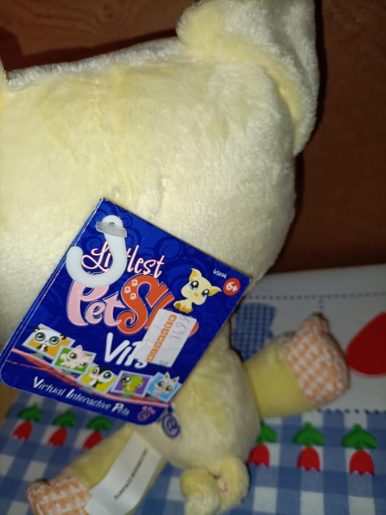 Littlest Petshop varken knuffel met kaartje 22 cm groot, Ophalen of Verzenden, Zo goed als nieuw, Overige typen