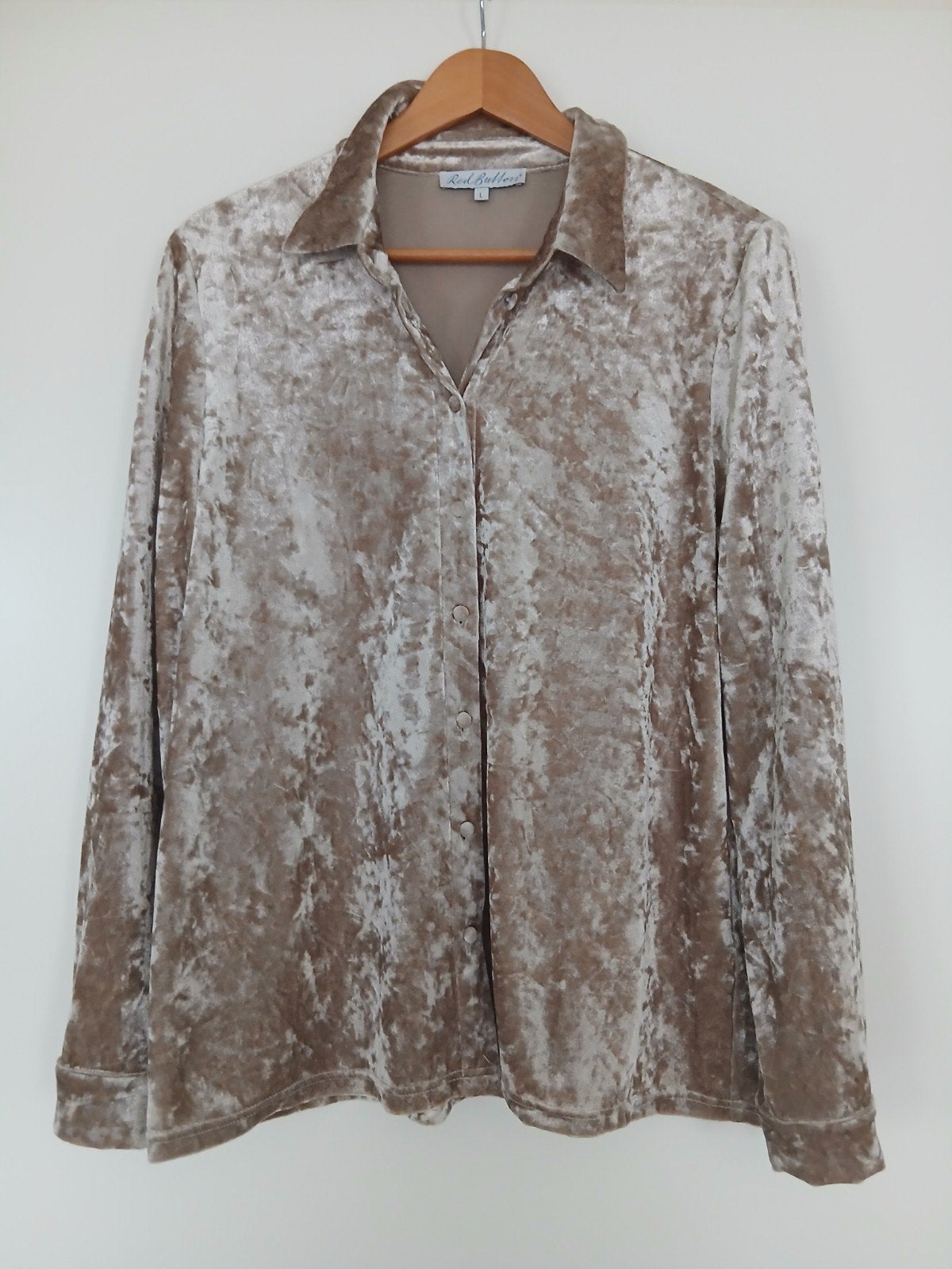 Red Button Blouse Maat L, Overige kleuren, Maat 42/44 (L), Ophalen of Verzenden, Zo goed als nieuw