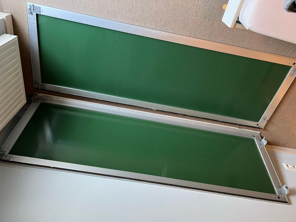 IKEA Pax Årdal glazen schuifdeuren groen (2x 75x235 cm), Ophalen, 100 tot 150 cm, 200 cm of meer, Minder dan 25 cm