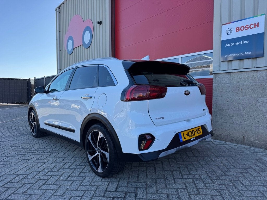 Kia Niro 1.6 GDi Hybrid DynamicPlusLine, Leder, Glazen Schui, Auto's, Dealer onderhouden, Gebruikt, Automatische klimaatregeling