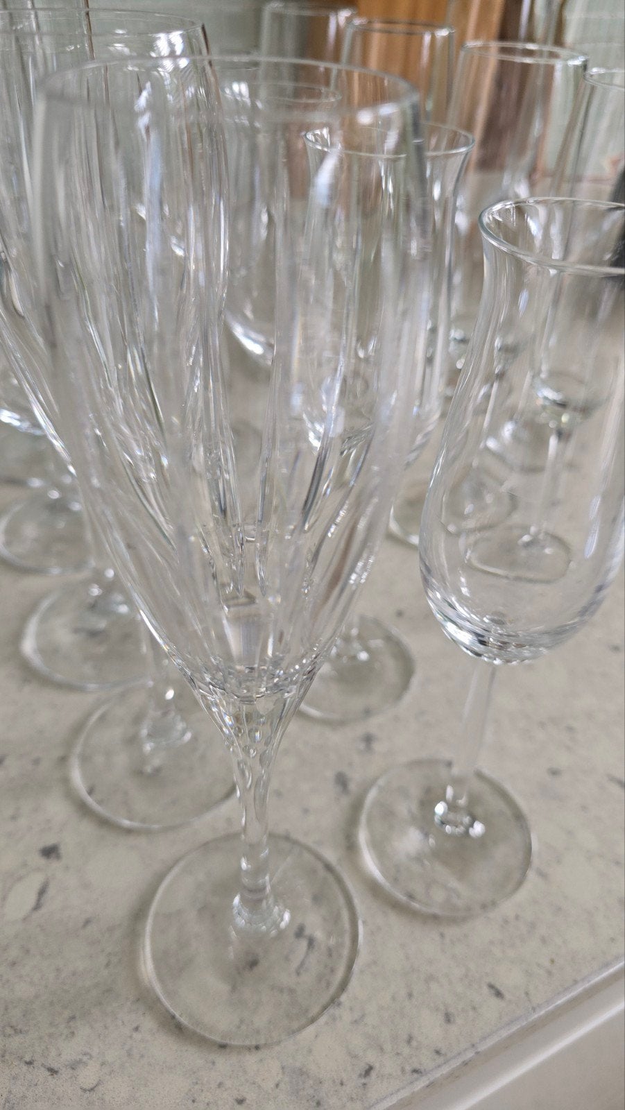 Champage glazen 16 stuks! Luxe stijl!, Ophalen of Verzenden, Zo goed als nieuw, Overige typen