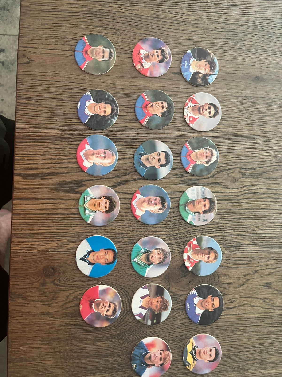 20 PANINI/SNICKERS CAPS WK 98 met oa CANTONA/LAUDRUP/HAGI, Ophalen of Verzenden, Zo goed als nieuw, Buitenlandse clubs, Poster, Plaatje of Sticker