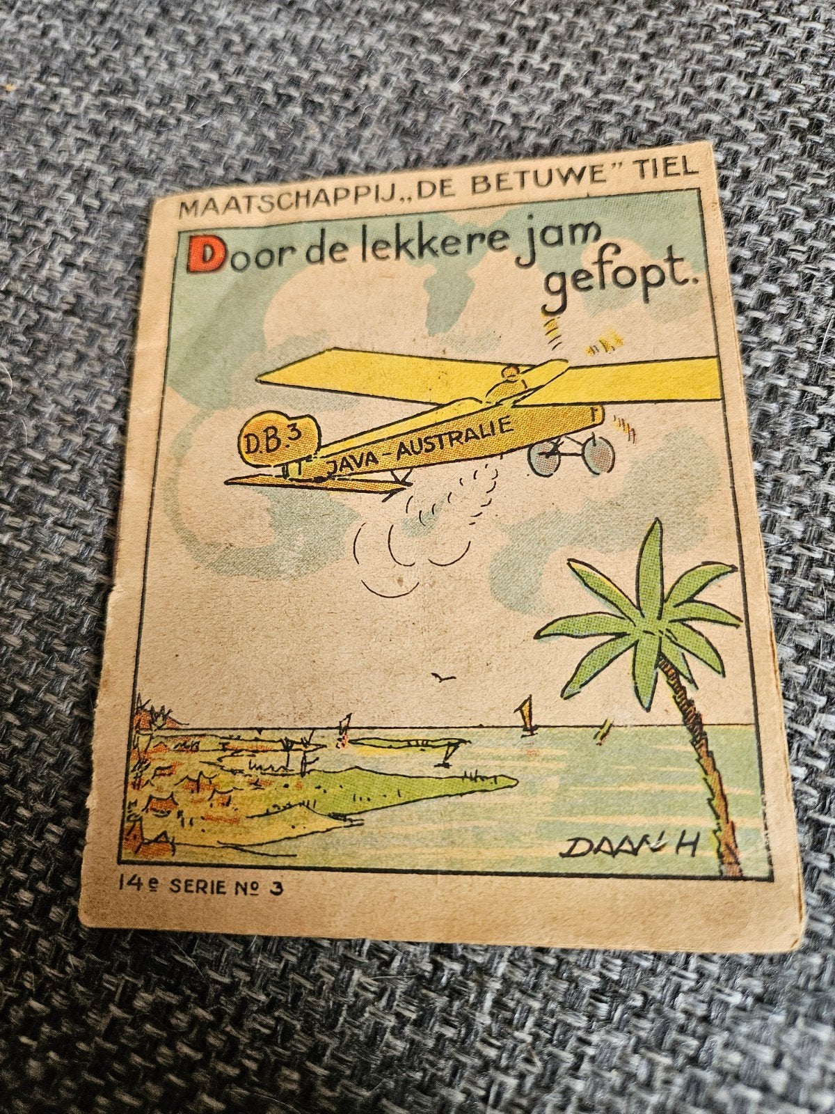Reclameboekje "Door de lekkere jam gefopt" Betuwe Tiel, Verzenden, Gebruikt, Overige typen