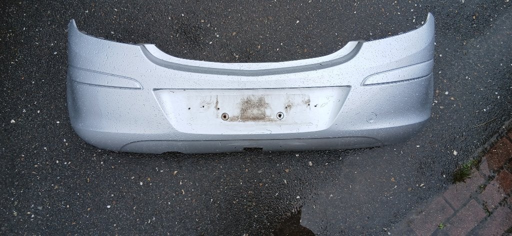 Achterbumper opel corsa d 3 deurs grijs/zilver, Auto-onderdelen, Ophalen, Gebruikt, Opel, Achter