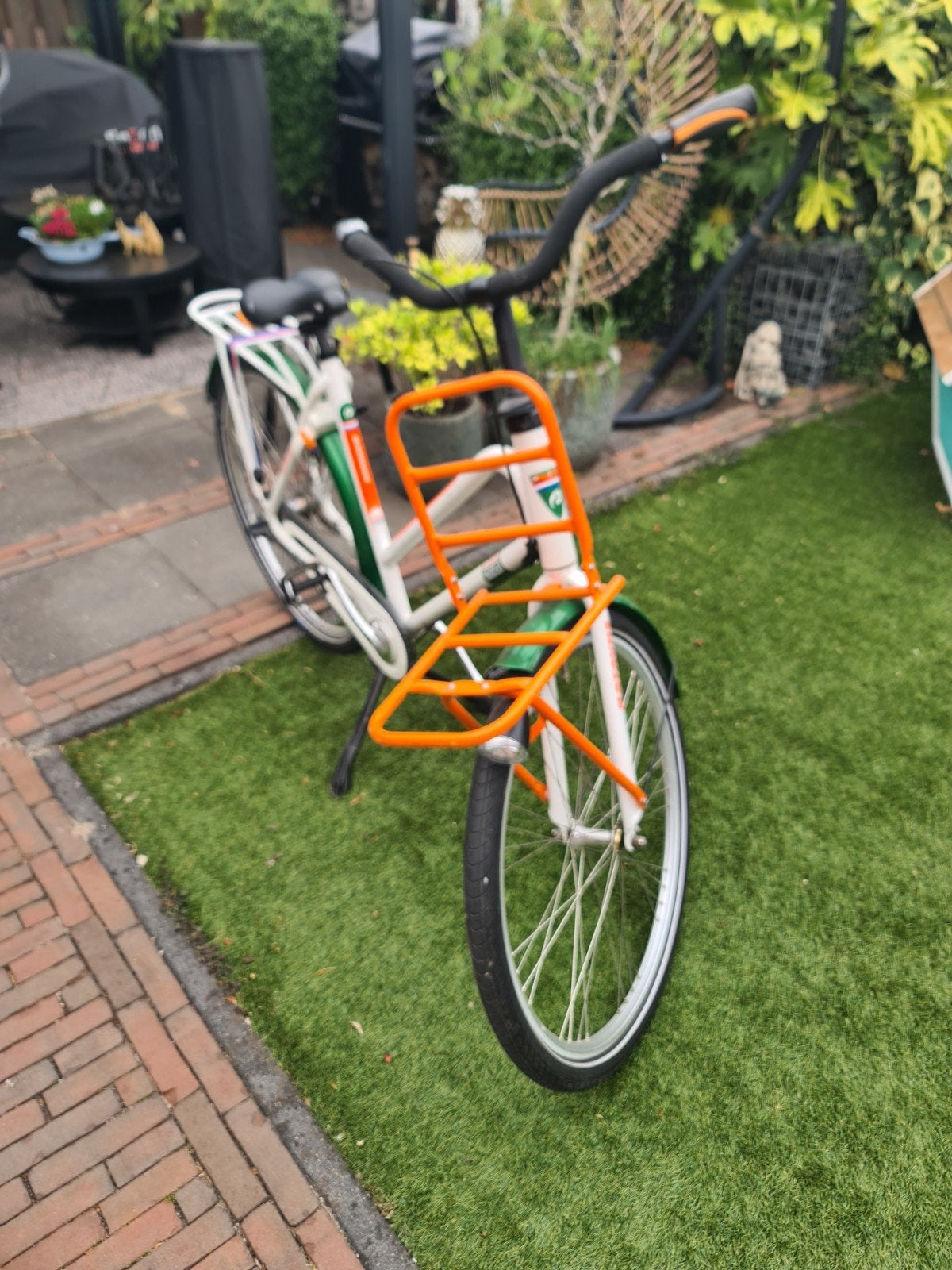 Batavus transportfiets met voordrager, Ophalen, Velgrem, Batavus, 50 tot 53 cm