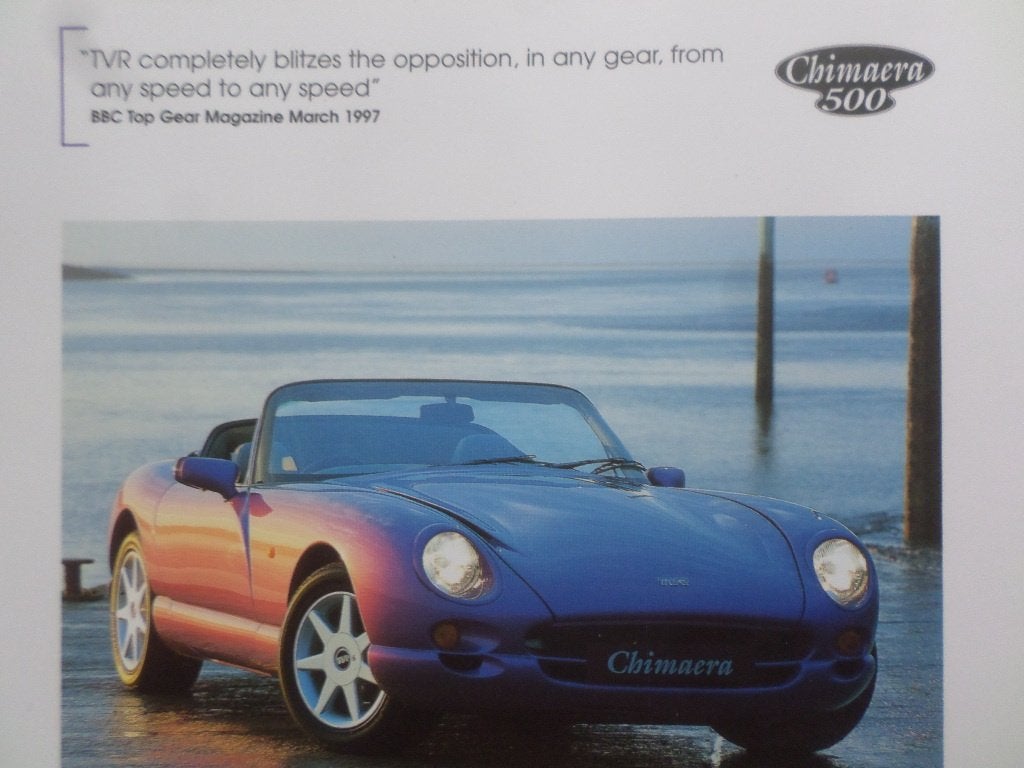 TVR Chilmaera 4.0 450 500 Brochure, Ophalen of Verzenden, Zo goed als nieuw, Overige merken