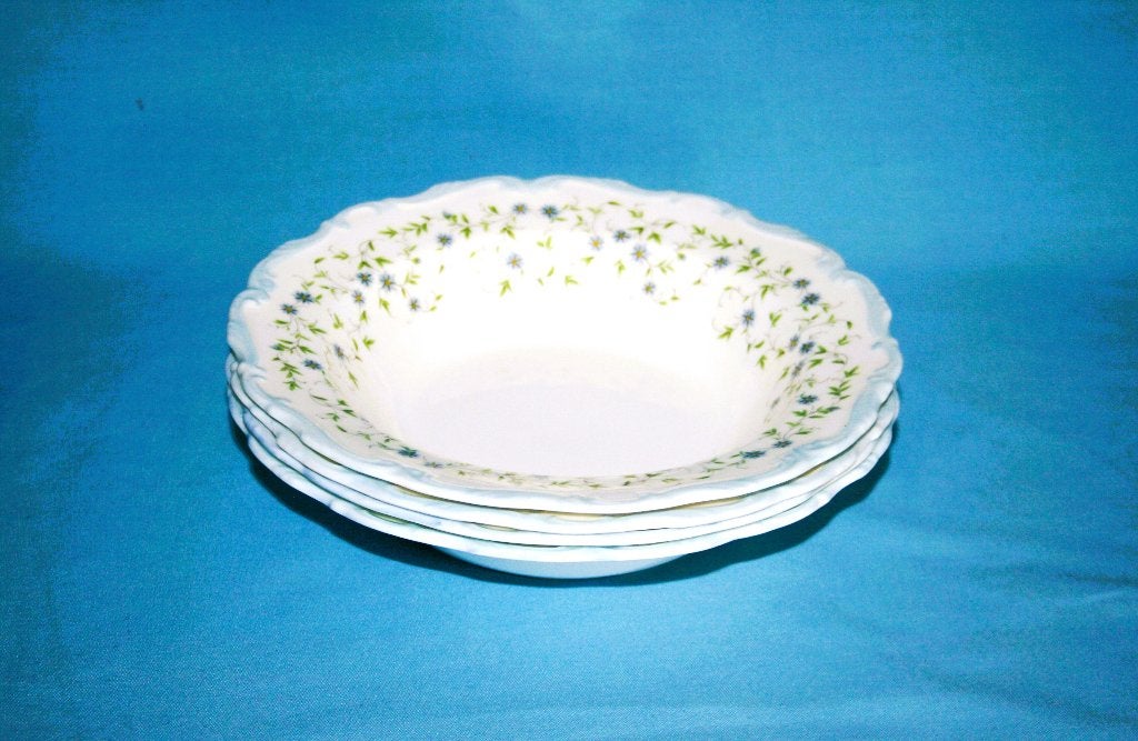 Royal Albert " Caroline " Set van 4 diepe borden, Klassiek, Nieuw, NVT, Ophalen of Verzenden