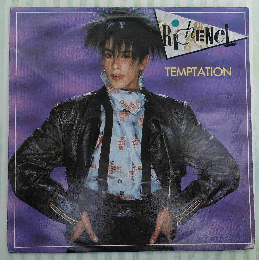 richenel - temptation, Cd's en Dvd's, Vinyl Singles, Gebruikt, Fotohoes, Single, 1980 - 1989, Overige genres, 7 inch, Ophalen of Verzenden