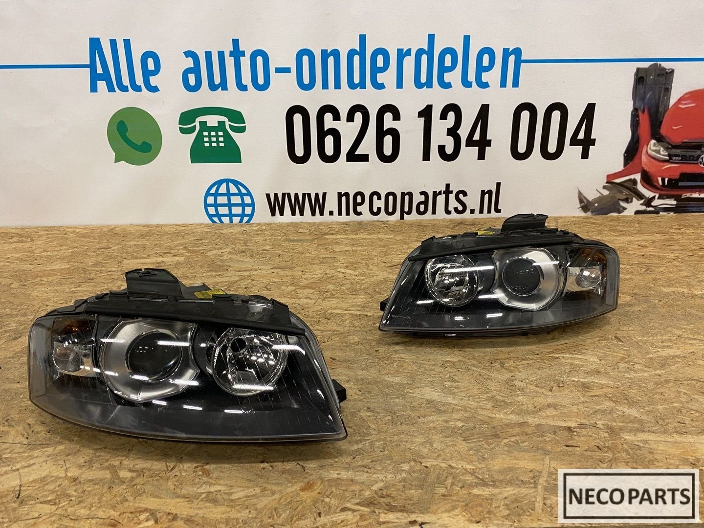Audi A3 8P xenon koplamp compleet 2004-2008 origineel, -, -, -