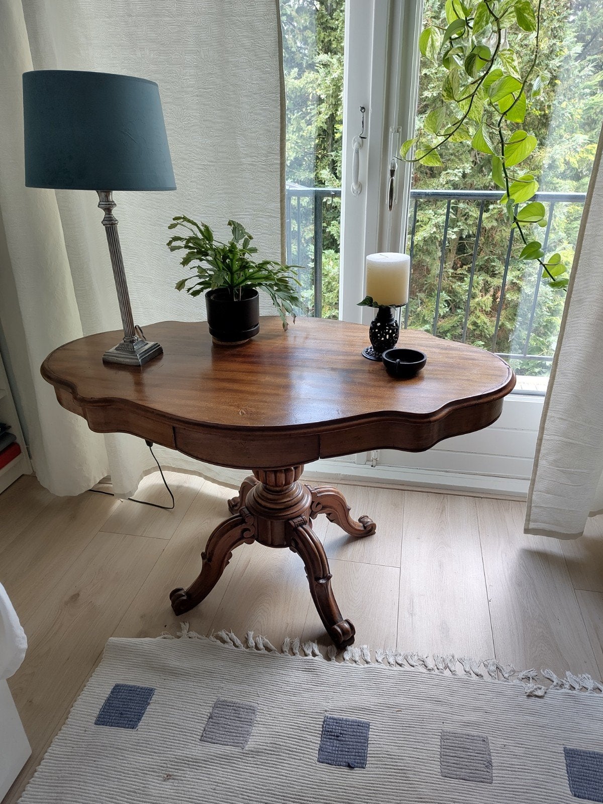 Antieke Chippendale Tafel met Twee Laden, Antiek en Kunst, Antiek | Meubels | Tafels, Ophalen