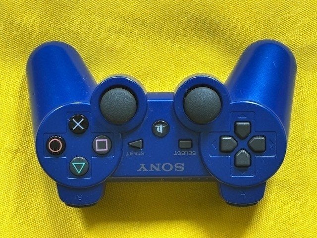 Blauwe ps3 controller, Verzenden, PlayStation 3, Refurbished, Controller