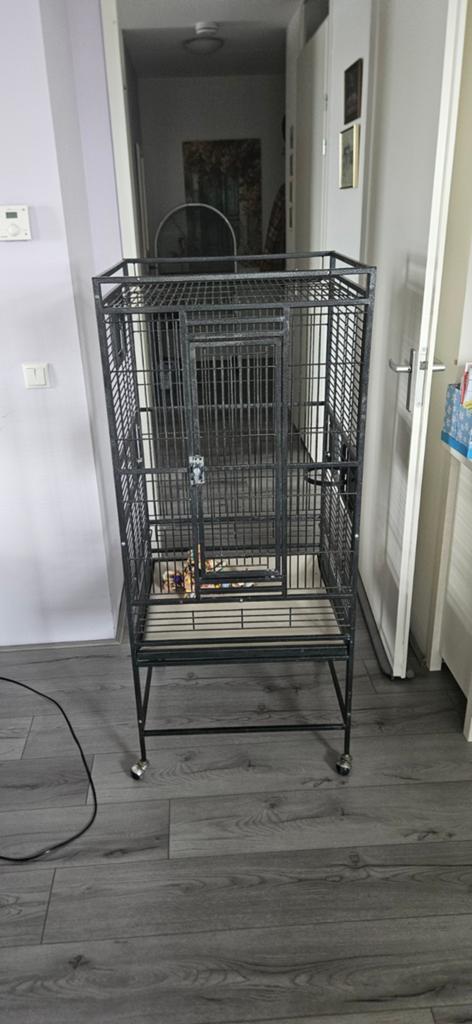 Papagaaienkooi te koop!, Dieren en Toebehoren, Vogels | Hokken en Kooien, Ophalen of Verzenden, Zo goed als nieuw, Vogelkooi