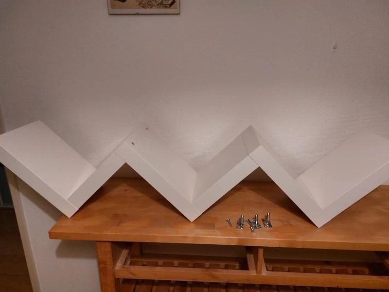 Ikea LACK zig-zag plank, Ophalen, Gebruikt