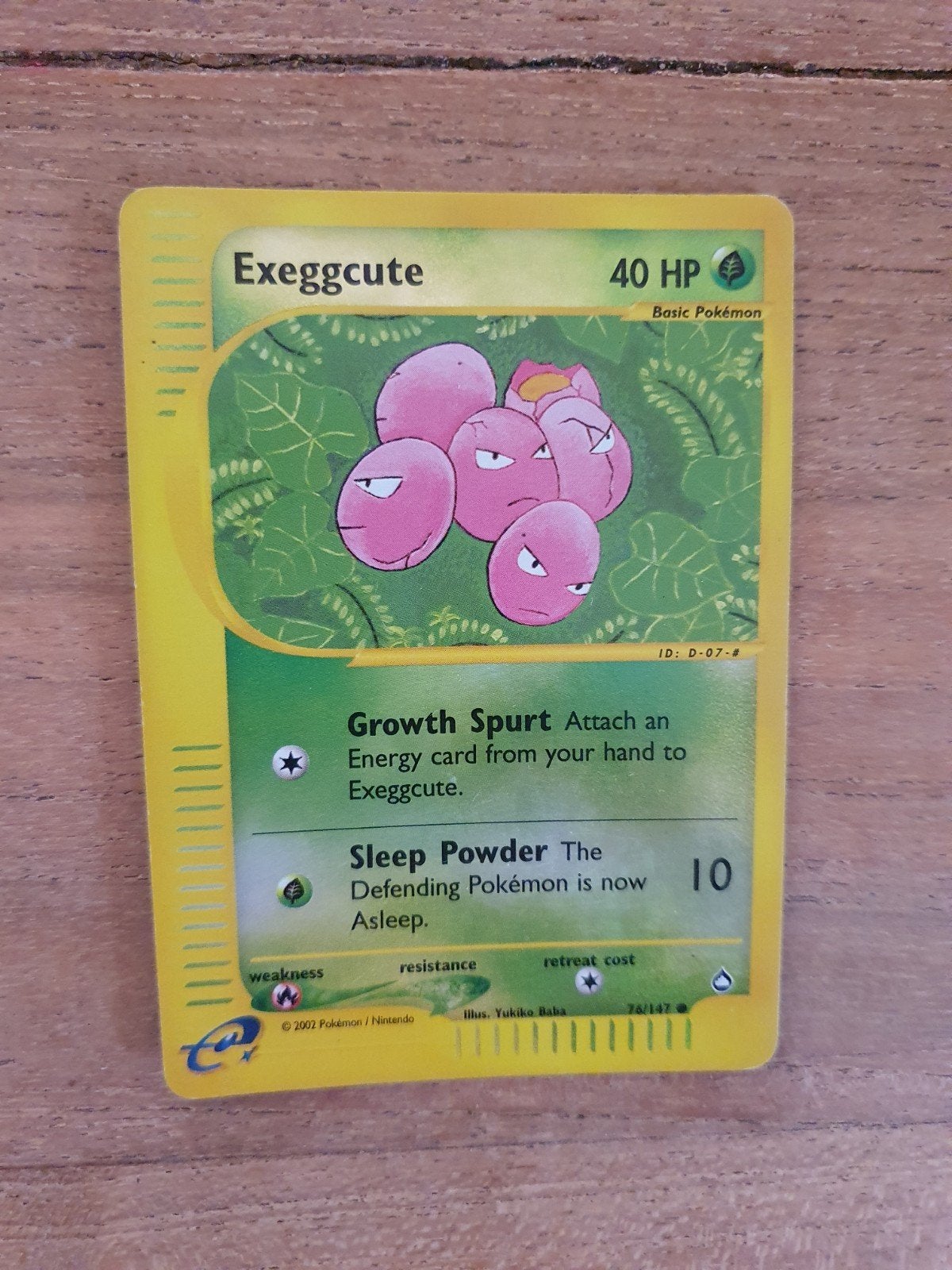 Exeggcute 76/147 reverse holo pokemon kaart, Ophalen of Verzenden, Gebruikt