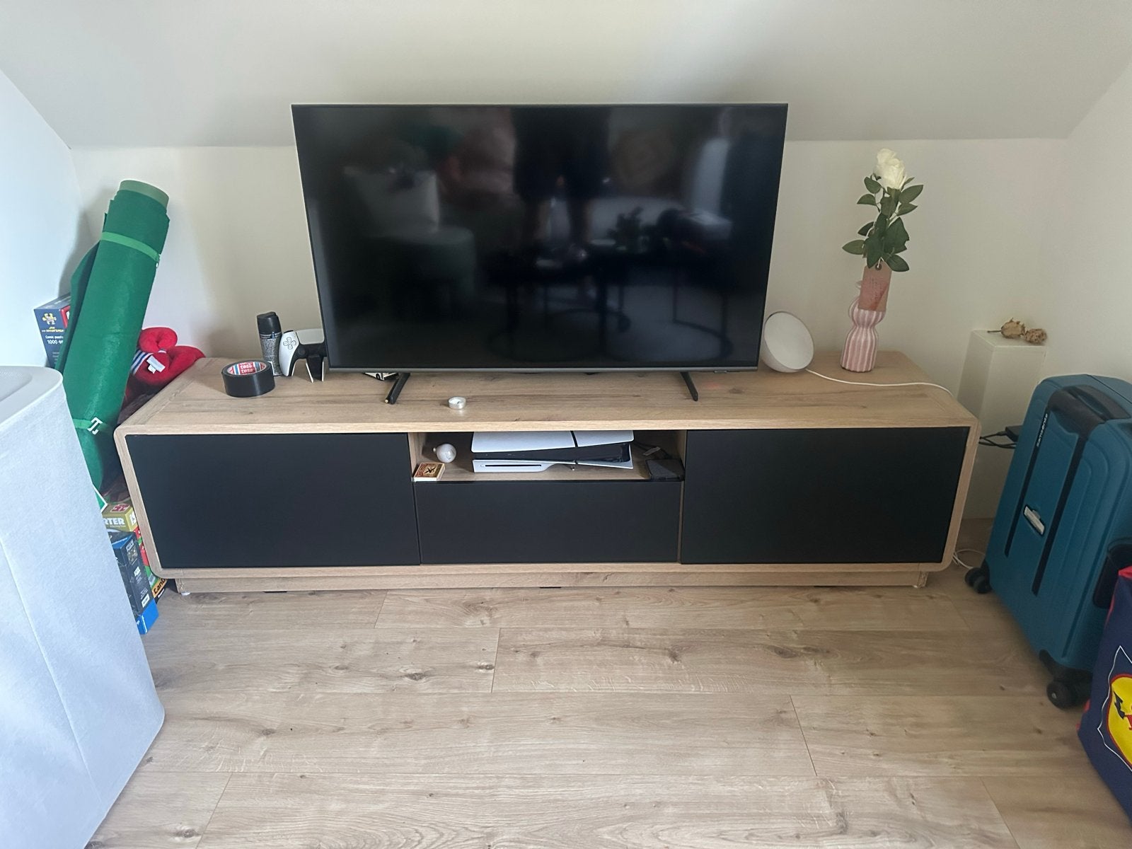 Mooie ruime tv-meubel - 180x45x40 cm, Ophalen, Gebruikt, 150 tot 200 cm, Minder dan 100 cm