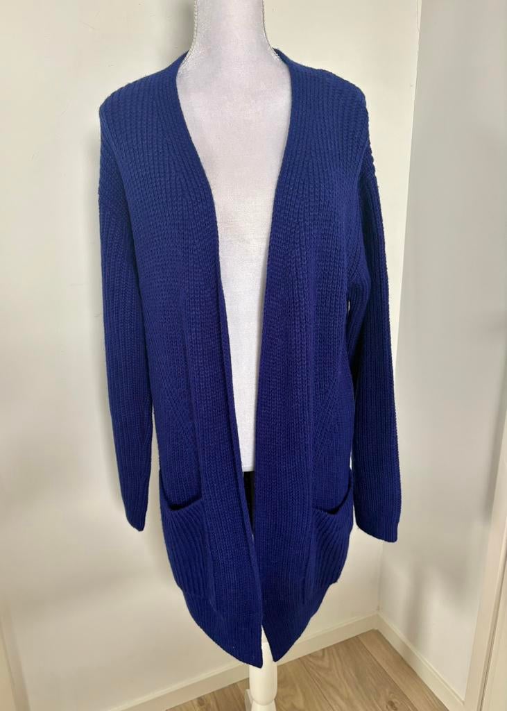 Heerlijk blauwpaars Marc Cain vest - maat N2/M/38, Kleding | Dames, Ophalen of Verzenden, Zo goed als nieuw, Maat 38/40 (M), Blauw