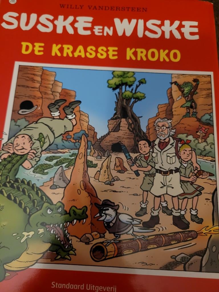 Suske en Wiske: De Krasse Kroko - Stripboek, Eén stripboek, Ophalen of Verzenden, Gelezen, Willy Vandersteen