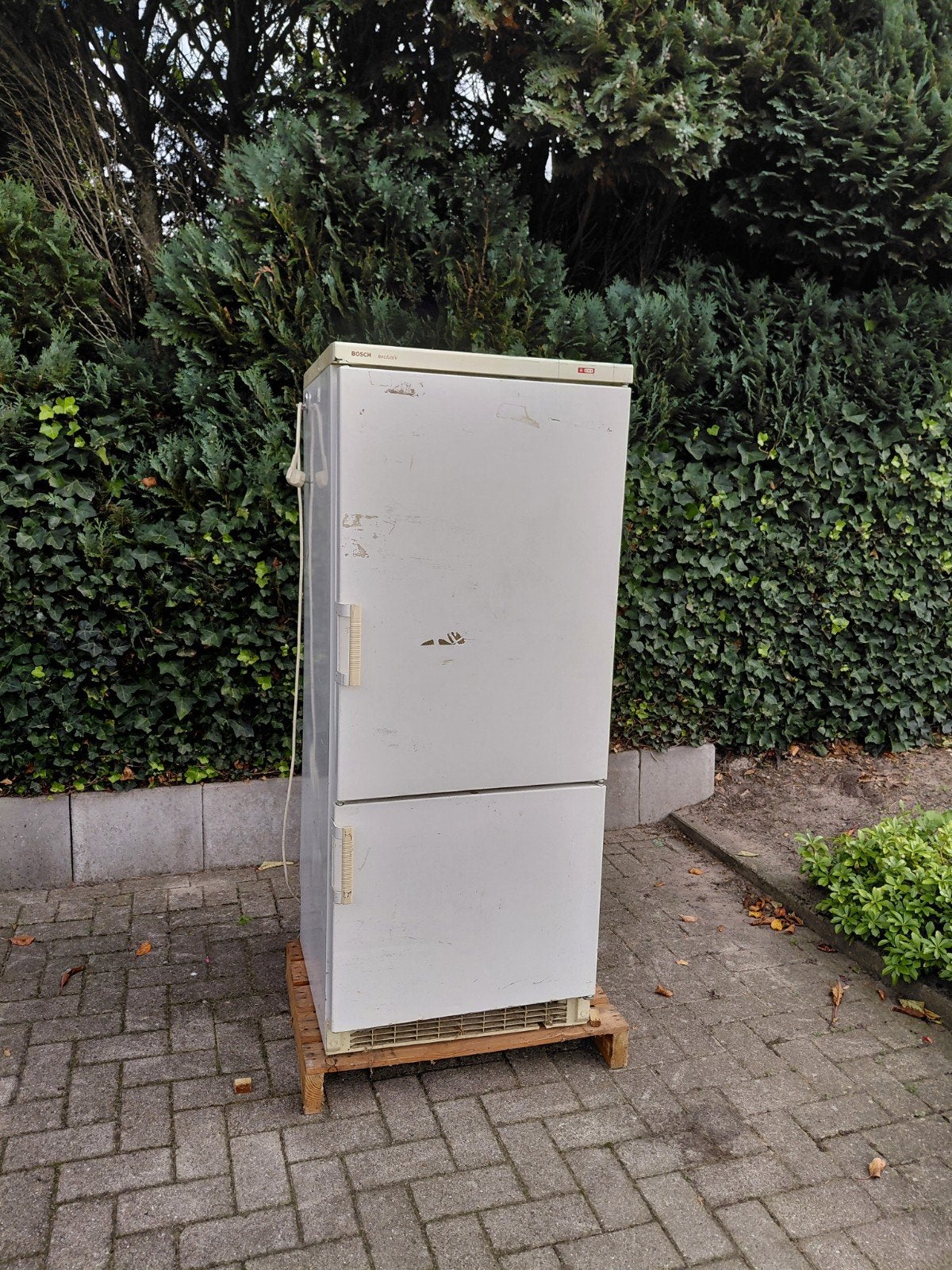 Bosch Exclusive koelkast met vriesvak – werkt goed, Gebruikt, 160 cm of meer, Ophalen, Vrieskast