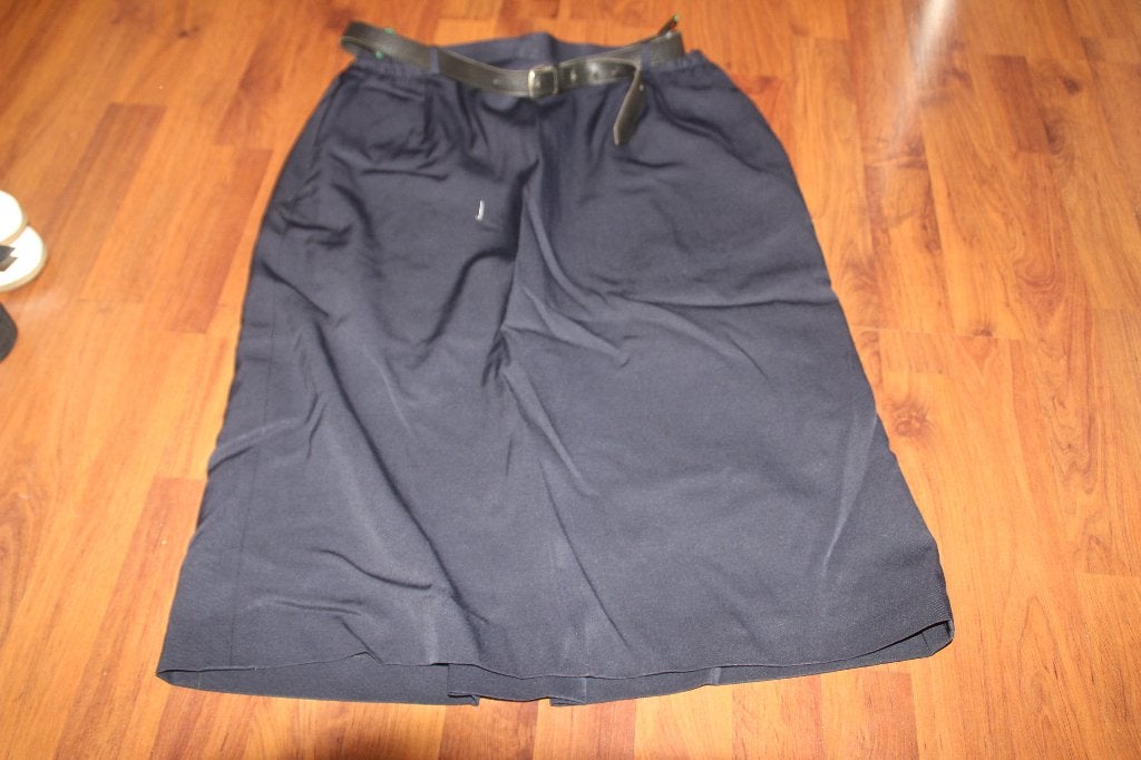 rok blauw met riem westbury, Blauw, Maat 42/44 (L), Ophalen of Verzenden, Gedragen