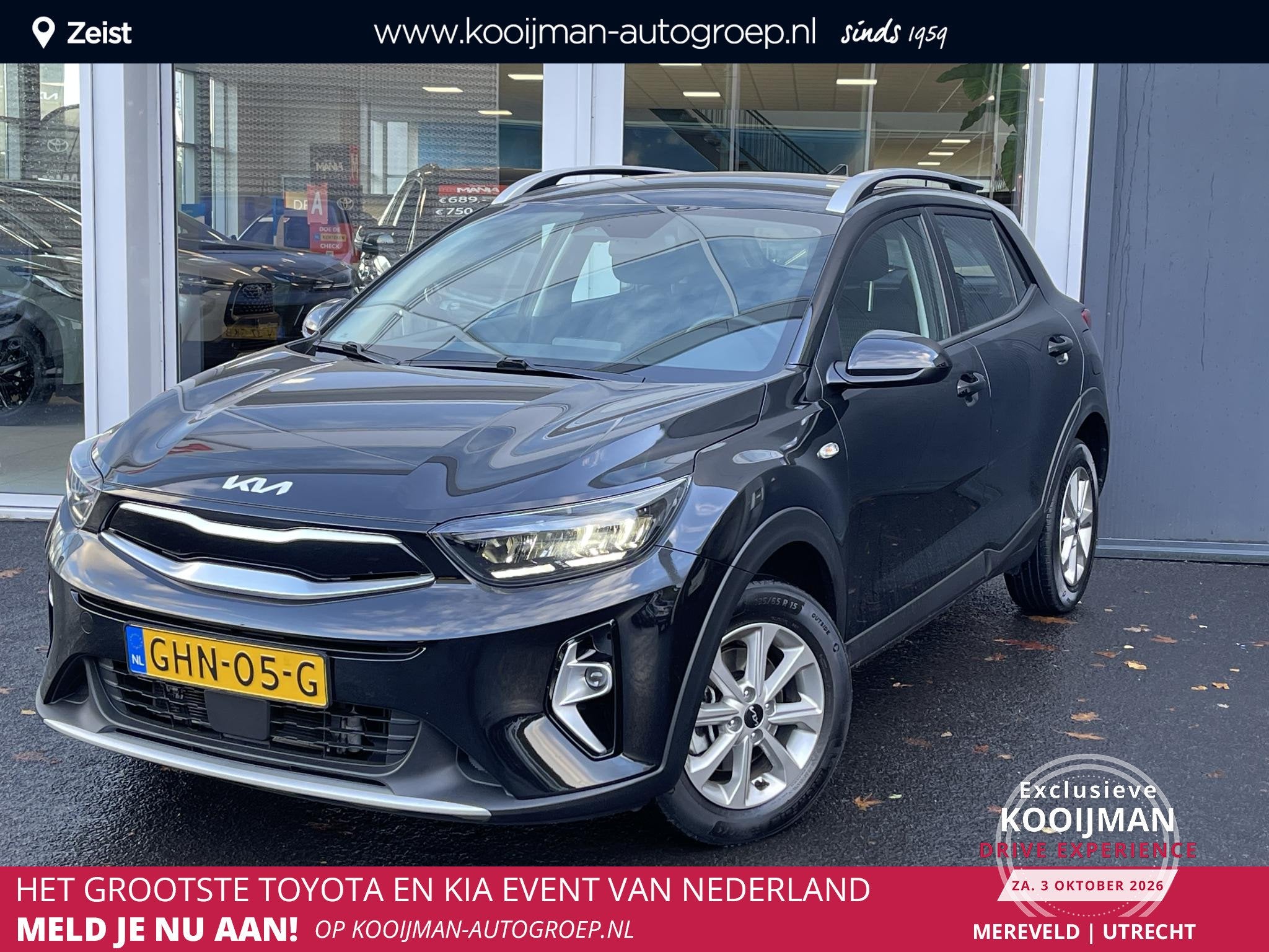 Kia Stonic 1.0 T-GDi MHEV DynamicLine Achteruitrijcamera | C, Auto's, Voorwielaandrijving, Zwart, Origineel Nederlands, Handgeschakeld
