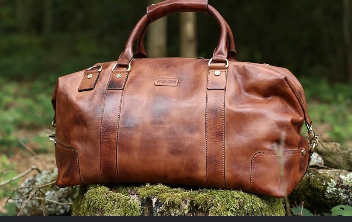McGregor Leren reistas / weekendtas - Bruin, 20 tot 30 cm, Bruin, Ophalen of Verzenden, Zo goed als nieuw