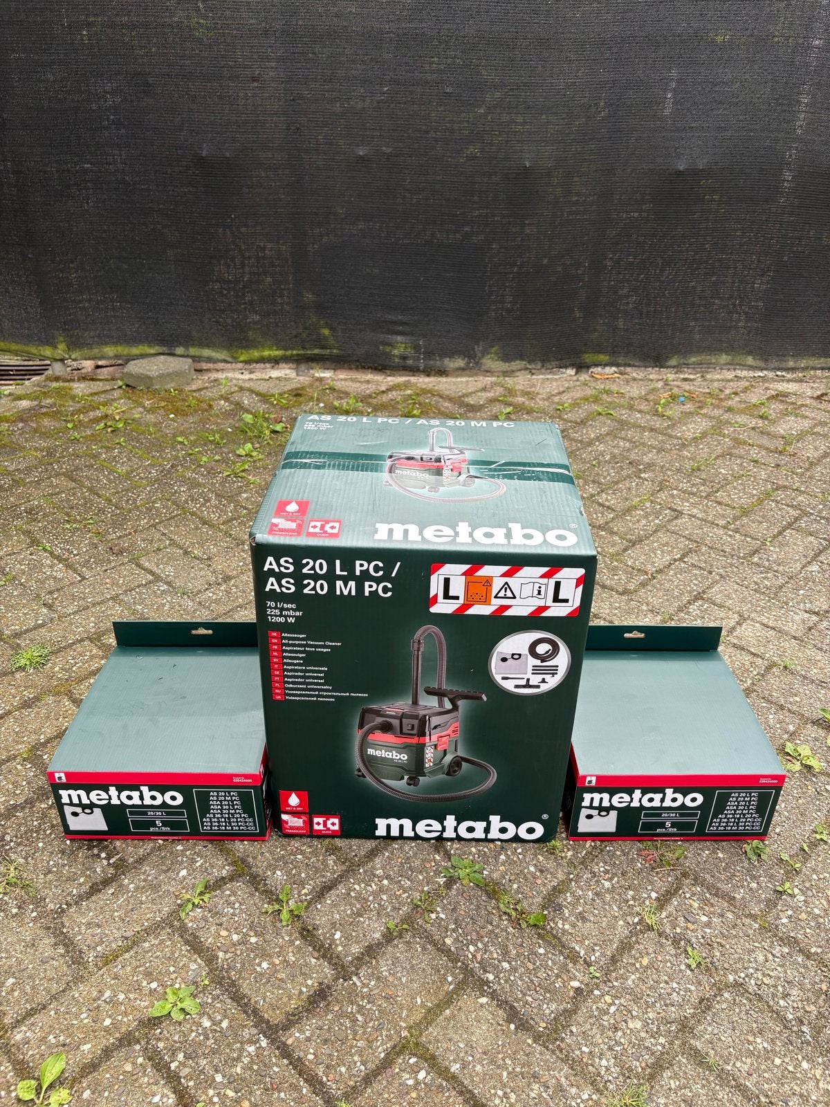 Nieuwe Metabo AS 20 L PC alleszuiger + 2 stofzuigerzakken, Ophalen of Verzenden, Nieuw