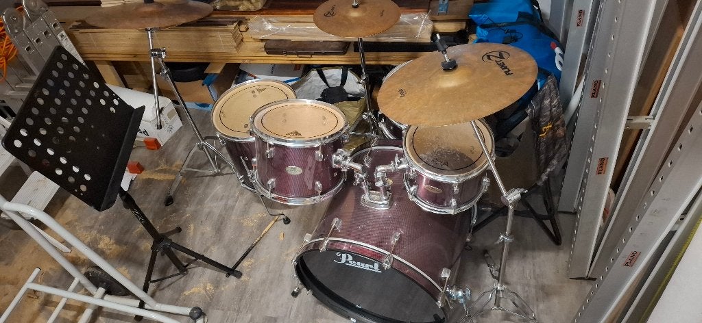 Drumstel, Muziek en Instrumenten, Drumstellen en Slagwerk, Ophalen, Gebruikt, Overige merken