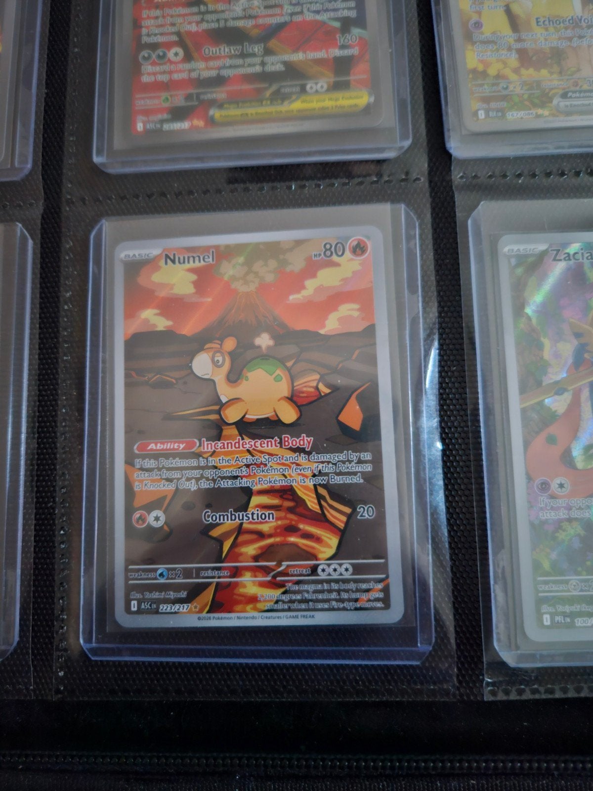 Pokemon Numel 223/217 Ascended Heroes, Ophalen of Verzenden, Zo goed als nieuw, Losse kaart, Foil