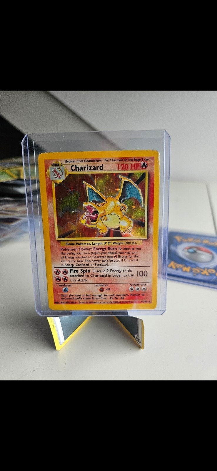 Charizard base set, Ophalen of Verzenden, Gebruikt